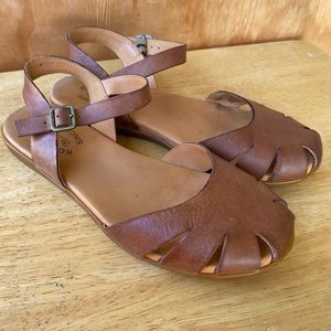 Kork Ease Flat Leather Sandals